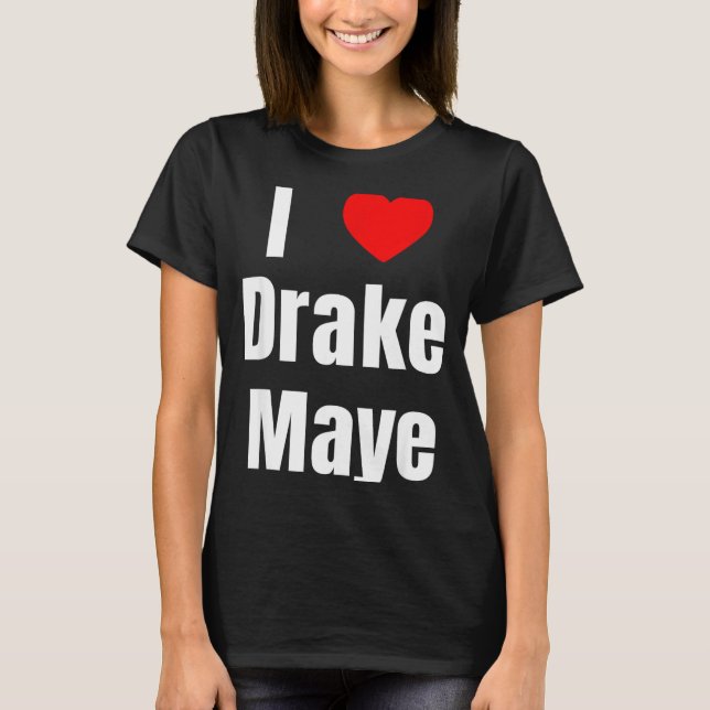 Camiseta I Love Maye Qb Football Fan  (Anverso)