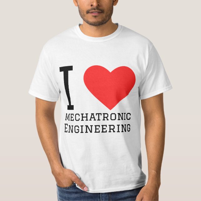 Camiseta I love mechatronic engineering (Anverso)