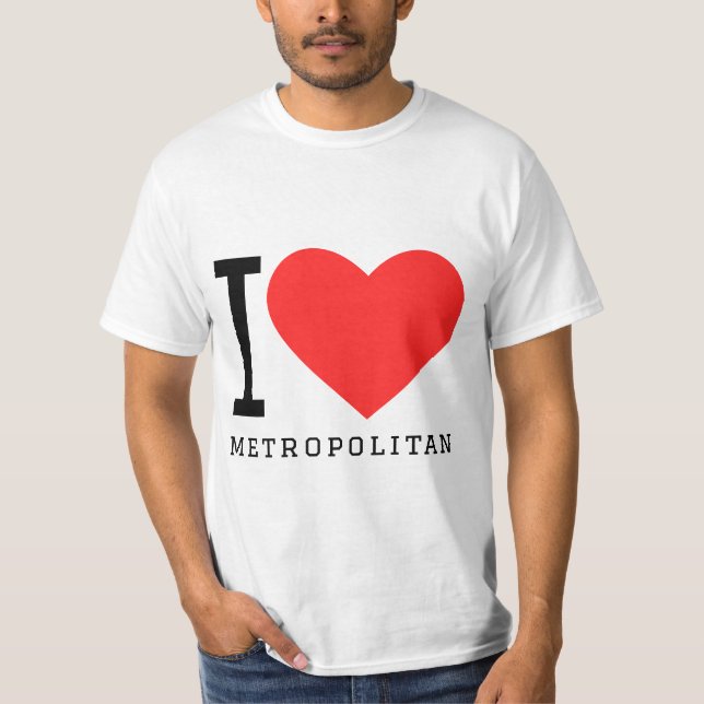 Camiseta I love metropolitan (Anverso)