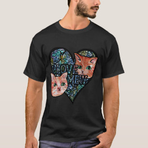 Camiseta I Love Mew orange cats