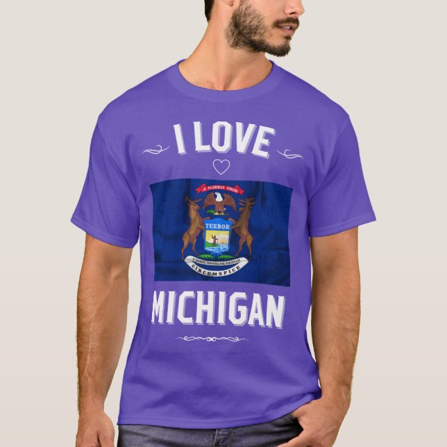Camiseta I Love Michigan (Anverso)