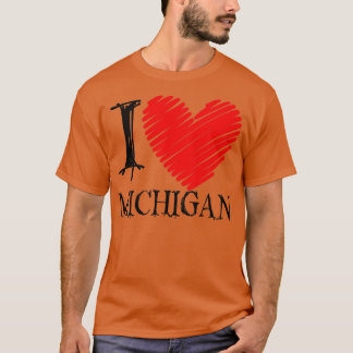 Camiseta I Love Michigan