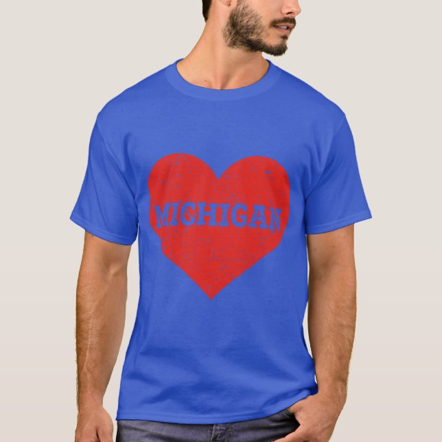 Camiseta I Love Michigan Oversized (Anverso)