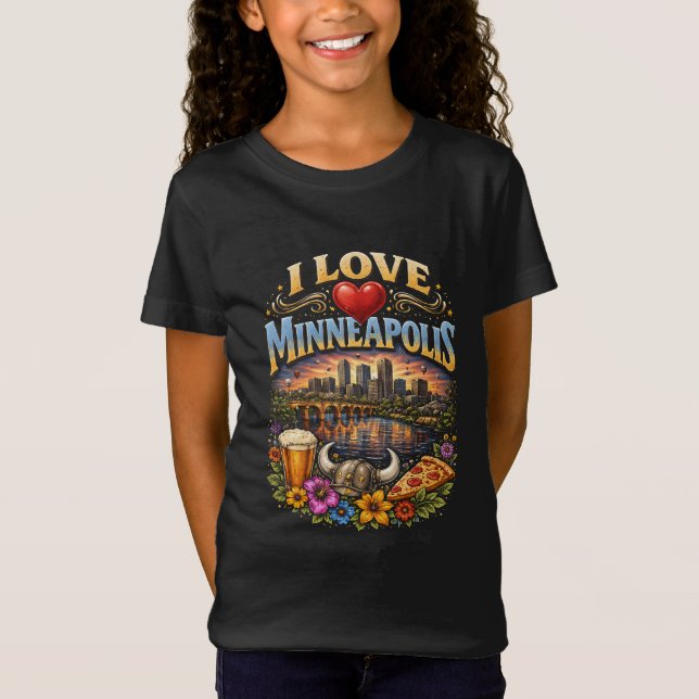 Camiseta I Love Minneapolis (Anverso)