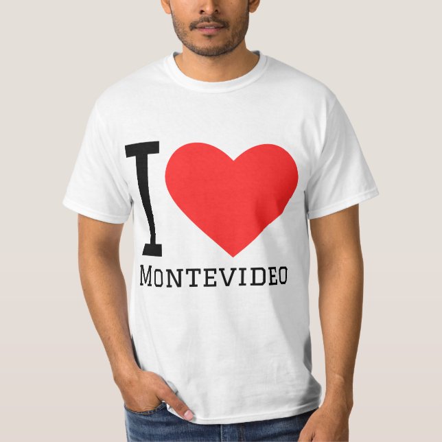 Camiseta I love Montevideo  (Anverso)