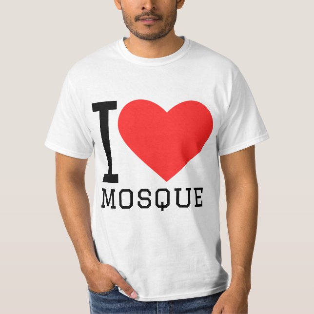 Camiseta I love mosque (Anverso)