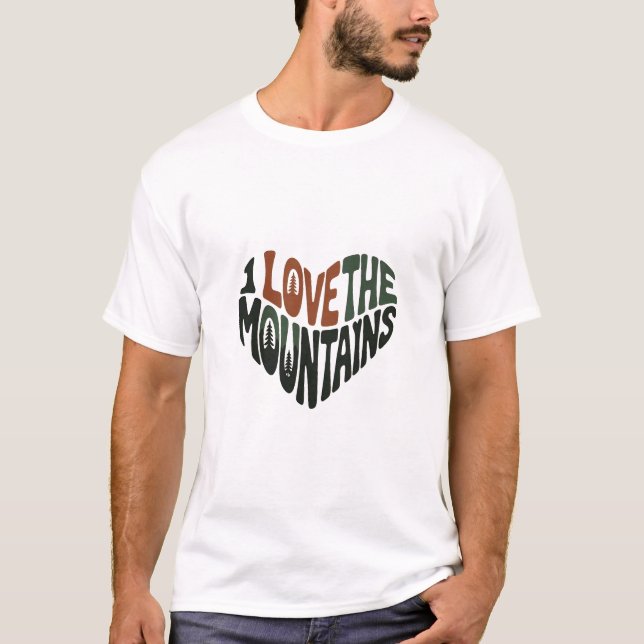 Camiseta I love mountains (Anverso)