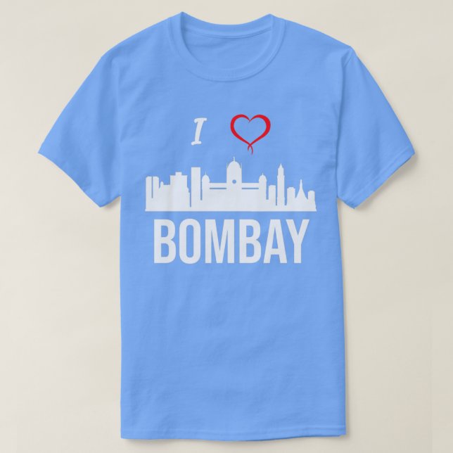 Camiseta I love Mumbai or Bombay India (Diseño del anverso)