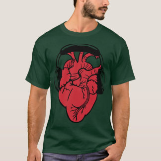 Camiseta I Love Music Headset Anatomic Heart by Tobe Fonsec