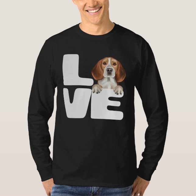 Camiseta I Love My Beagle Dog (Anverso)