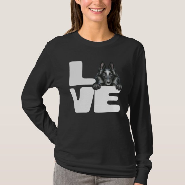 Camiseta I Love My Belgian Sheepdog Dog (Anverso)