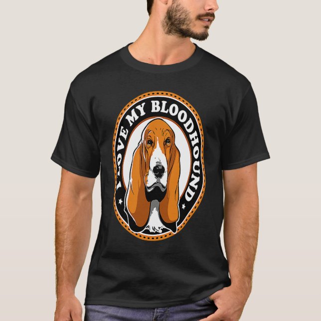 Camiseta I Love My Bloodhound (Anverso)