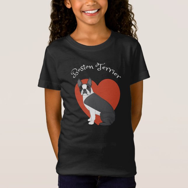Camiseta I love my Boston Terrier! T-Shirt (Anverso)