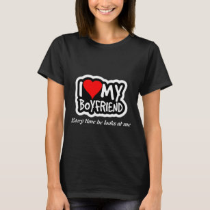 Camiseta I love my boyfriend - Amor