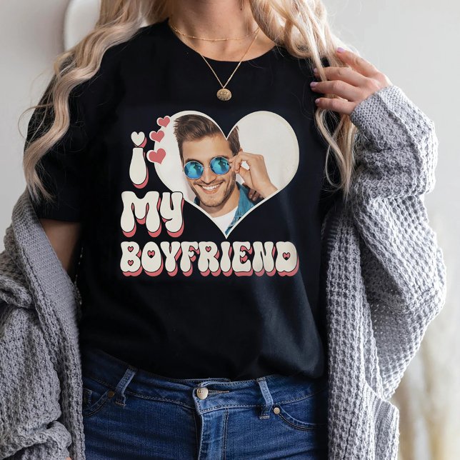 Camiseta I Love My Boyfriend Custom Black (Subido por el creador)