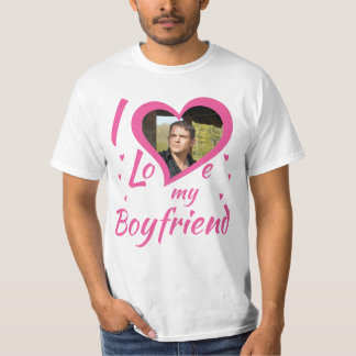 Camiseta I Love my Boyfriend - T-Shirt personalisierbar