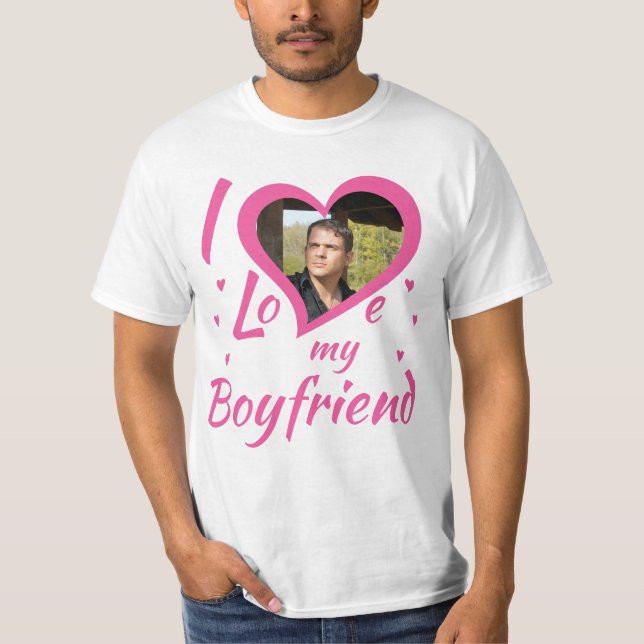 Camiseta I Love my Boyfriend - T-Shirt personalisierbar (Anverso)