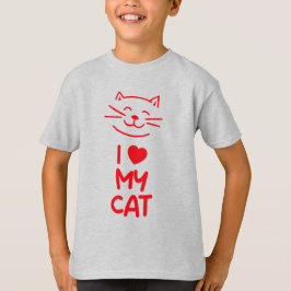 Camiseta I love my cat