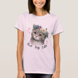 Camiseta I love my cats
