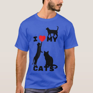 Camiseta I love my cats!