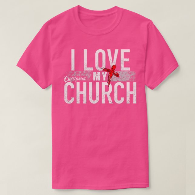 Camiseta I Love My Church (Diseño del anverso)