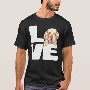 Camiseta I Love My Clumber Spaniel Dog