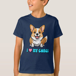 Camiseta I Love My Corgi