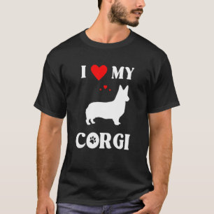 Camiseta I Love My Corgi Cute Dog Design