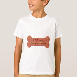 Camiseta I Love my Dog Breed Biscuit template