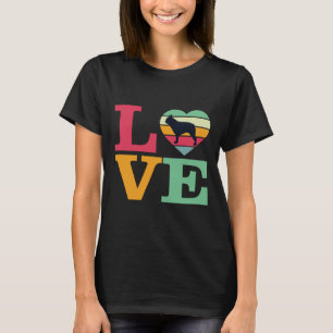 Camiseta I Love My French Bulldog French Bulldog Owner Dog