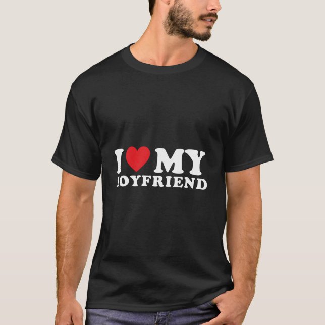 Camiseta I Love My Friend I He My Friend Bf (Anverso)