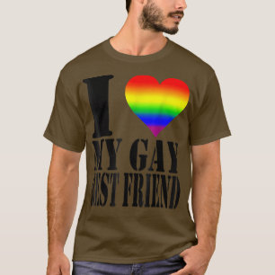 Camiseta I Love My Gay Best Friend Shirt Rainbow Flag LGBTQ