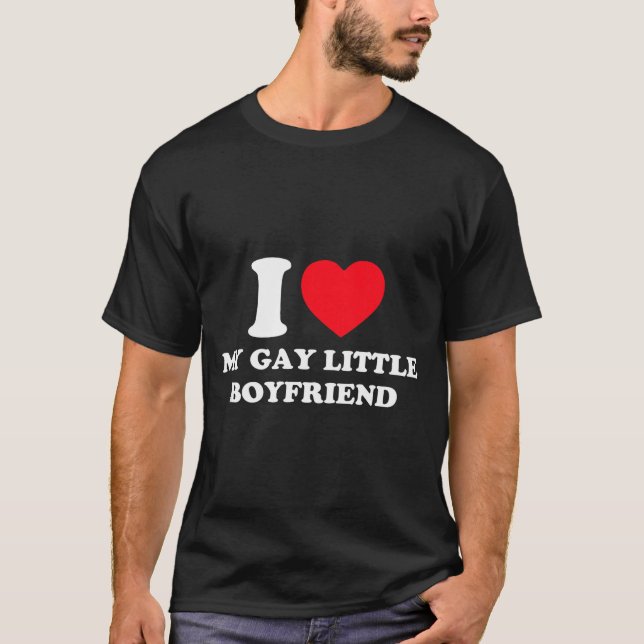 Camiseta I Love My Gay Little Boyfriend Funny Y2k Valentine (Anverso)