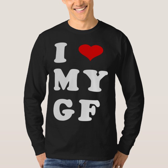 Camiseta I LOVE MY GF I Heart My Girlfriend (Anverso)