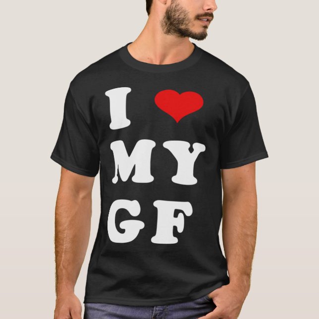 Camiseta I LOVE MY GF I Heart My Girlfriend (Anverso)