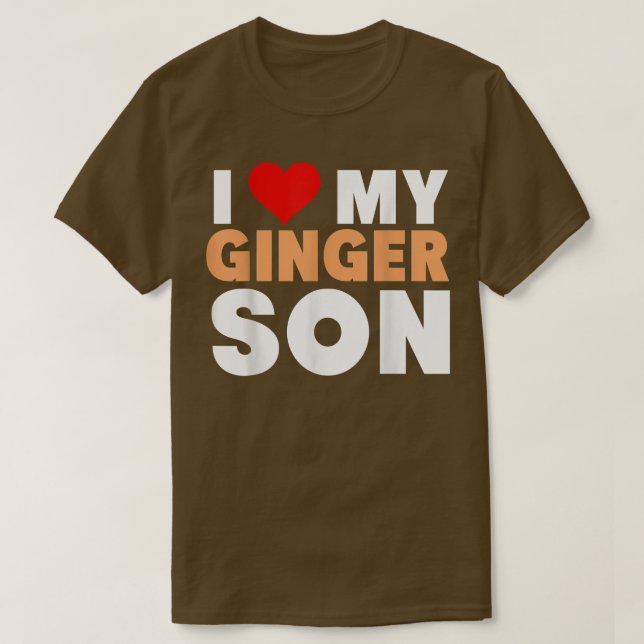 Camiseta I Love My Ginger SonCool Redhead Family Gift  (Diseño del anverso)