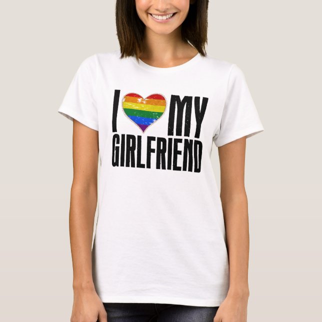 Camiseta I love my Girlfriend (Anverso)
