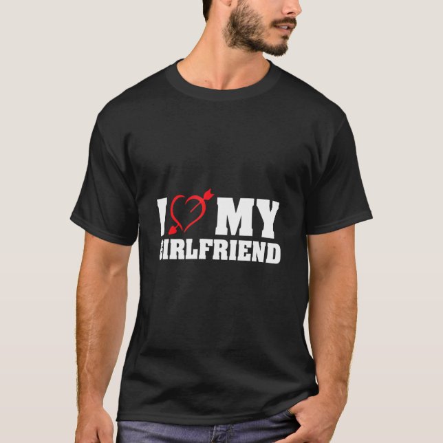 Camiseta I Love My Girlfriend  I Heart My Girlfriend (Anverso)