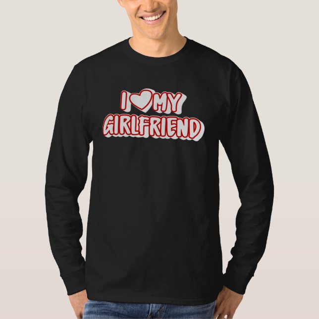 Camiseta I Love My Girlfriend  I Heart My Girlfriend (Anverso)