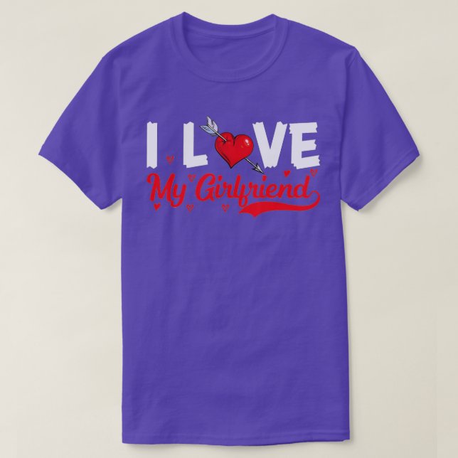 Camiseta I love my girlfriend I Heart My Girlfriend GF (3)  (Diseño del anverso)