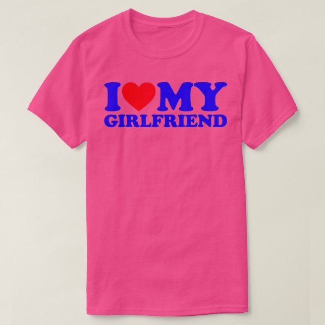 Camiseta I Love My Girlfriend I Heart My Girlfriend GF (8)  (Diseño del anverso)
