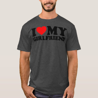 Camiseta I Love My Girlfriend Shirt I Heart My Girlfriend S