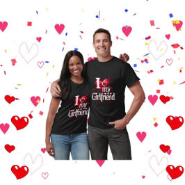 Camiseta I Love My Girlfriend T-Shirt ❤️