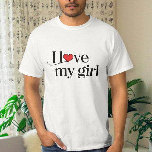 Camiseta I love my girlfriend T-shirt