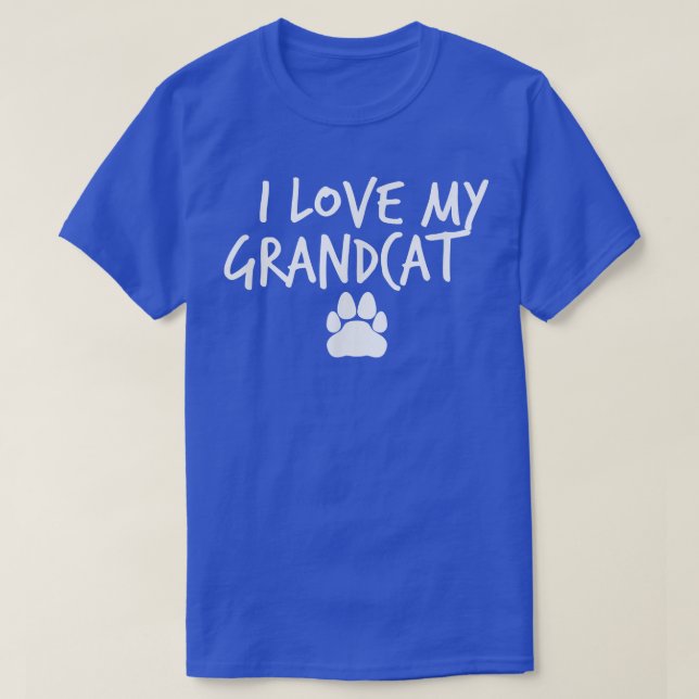 Camiseta I Love My Grandcat  (Diseño del anverso)