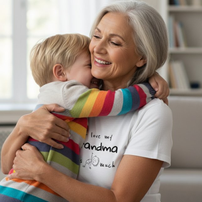 Camiseta I Love my Grandma Typography Named Graphic (Subido por el creador)