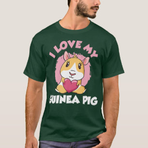 Camiseta I Love My Guinea Pig