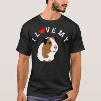 Camiseta I Love My Guinea Pig Animal Lover