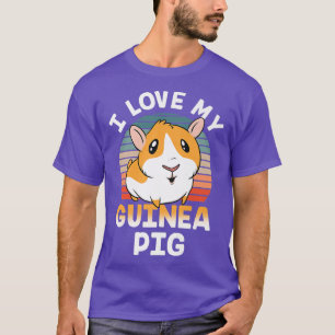 Camiseta I Love My Guinea Pig Lover Pet Animal Cute Premium