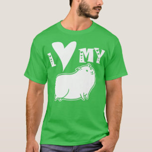 Camiseta I Love My Guinea Pig Pet Animal Lover Cute